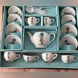 Blue and White Tea Set